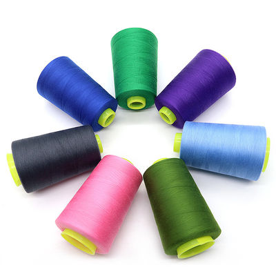 Χαμηλή MOQ 40/2 5000yds βαμμένο 100% νήμα ραπτικής πολυεστέρας Mh νήμα για μηχανή ραπτικής