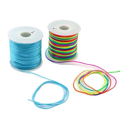 1mm παχύ νάιλον πλεγμένο καλώδιο για DIY χάντρες βραχιόλια και κολιέ κατασκευή κοσμημάτων
