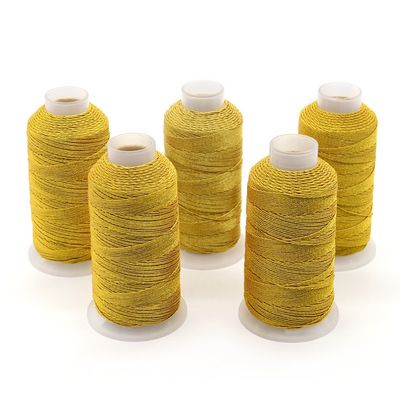 DIY μεταλλικό νήμα Μην χάσετε από την υψηλή αντοχή μας χρυσό μετάξι κεντήματα νήμα