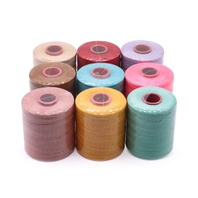 Κάνγκφα 0,8 mm 1,0 mm Χειροποίητο δερμάτινο νήμα επίπεδο νήμα κεριού πολυεστέρα κεριού νήμα ραπτικής
