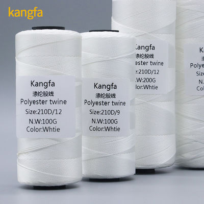 210d/12ply 100% νήμα πολυεστέρα υψηλής αντοχής για κροσέ και κουίτινγκ σε πολυσχρώματα