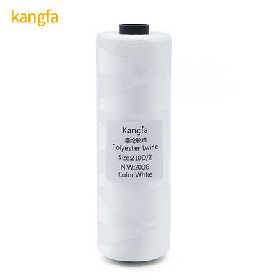 210d/12ply 100% νήμα πολυεστέρα υψηλής αντοχής για κροσέ και κουίτινγκ σε πολυσχρώματα