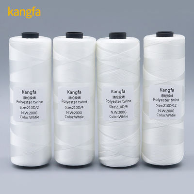 210d/12ply 100% νήμα πολυεστέρα υψηλής αντοχής για κροσέ και κουίτινγκ σε πολυσχρώματα