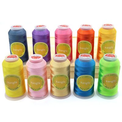 120D βαμμένο 720 χρώματα 4000 Yard Polyester κεντήματα νήμα για το μηχάνημα βαμμένο μοτίβο