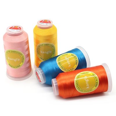 120D βαμμένο 720 χρώματα 4000 Yard Polyester κεντήματα νήμα για το μηχάνημα βαμμένο μοτίβο