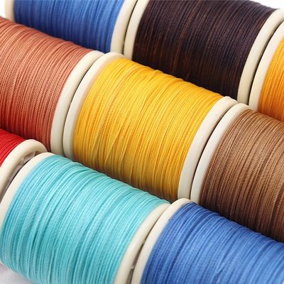 70m High Tension Polyester Thread for Leather Sewing 0.6mm Yarn Count Cored Sewing Thread Ηλεκτρονικό νήμα για ράψιμο δέρματος