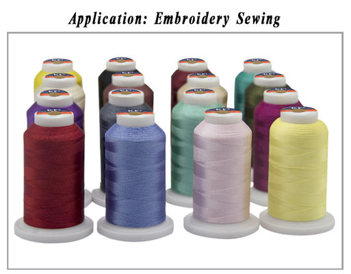 4000 Yard 120D/2 Filament Polyester Thread για μηχανή κεντήματος 720 χρωματισμένα χρώματα