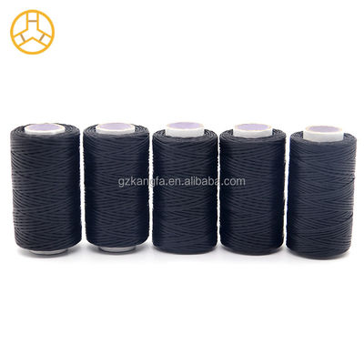 100% Polyester Flat Waxed Thread για Kangfa Αδιάβροχο 0,8mm 1mm Πολυεστέρα δέρμα 50m