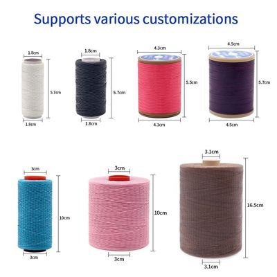400g Polyester Wax Bonded Braided Thread για δερμάτινο ραπτικό νήμα 250D/16 Υποστήριξη OEM / ODM