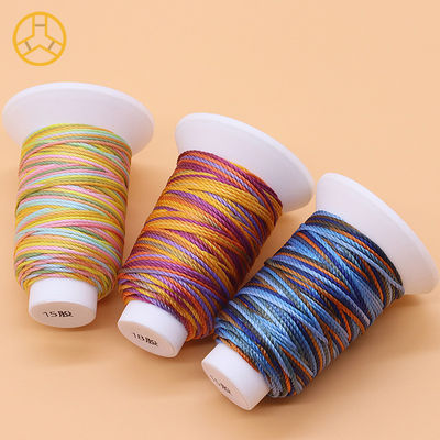 12g 18PLY 40 χρώματα Προμήθεια 100% πολυεστέρα Πολυχρωματική ραπτική κλωστή Πολυεστέρα πλέξιμο