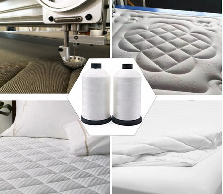 Super 280D/3 Polyester Thread Διαφανές νάιλον Ελαστικό νήμα ραπτικής για στρώμα Ring Spun