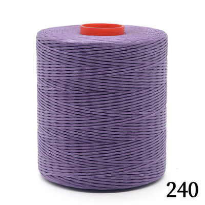 210D/16 Polyester ραπτικό νήμα Χειροποίητο δερμάτινο κερασμένο νήμα 0,8mm 1mm 240 χρώματα