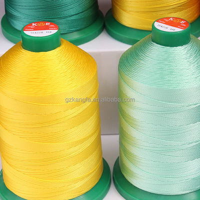 Υψηλή αντοχή στη τράβηξη 100% TEX270 840D/3 400g Polyester ραπτικό νήμα για ανθεκτικό δέρμα