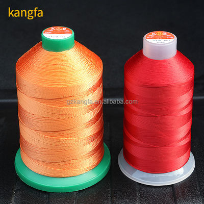 Υψηλή αντοχή στη τράβηξη 100% TEX270 840D/3 400g Polyester ραπτικό νήμα για ανθεκτικό δέρμα