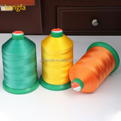 Υψηλή αντοχή στη τράβηξη 100% TEX270 840D/3 400g Polyester ραπτικό νήμα για ανθεκτικό δέρμα