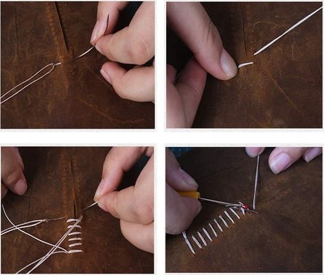 0.8mm Διαμέτρου 100% Πολυεστέρα Δερμάτινο ράψιμο κερασμένο νήμα Σετ 12 για DIY χειροποίητο