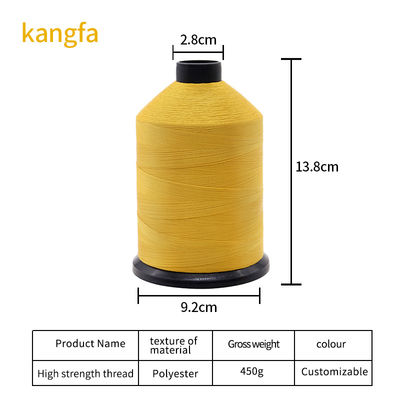 450g Υψηλής Δυναμικότητας Tex135 420D/3 Πολυεστέρα Δερμάτινο Νήμα ραπτικής με υψηλή αντοχή