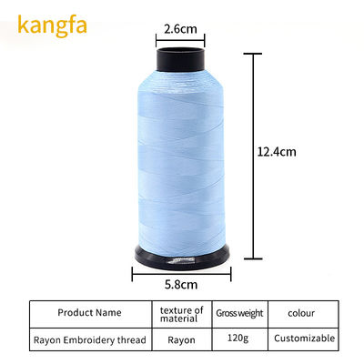 120g 5000y 2ply Kangfa 120d/2 Rayon Thread για Υπολογιστική Έμβρυση 2layer Αριθμός νήματος