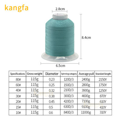 Νήμα από πολυεστέρα 250d/3 300d/3 420d/3 630d/3 για παπούτσια