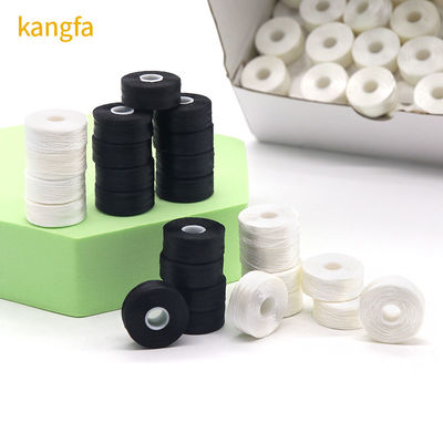 100% Πολυεστέρα Λευκό 75d/2 144pcs/box Μέγεθος L Πολυεστέρα Προεπικεφαλαιοποιημένο Νήμα για Έμβιτρο