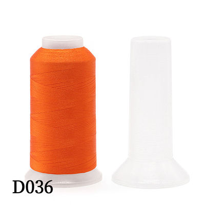 Χρωματισμένο χρώμα 5000 Yard Polyester / Viscose κεντήματα νήμα για μηχανή κεντήματος