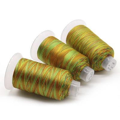 Υψηλής αντοχής 250g Polyester Bonded Thread 150D / 3 Tex45 σε πολυχρωματικό για εξατομικευμένο
