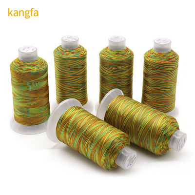 Υψηλής αντοχής 250g Polyester Bonded Thread 150D / 3 Tex45 σε πολυχρωματικό για εξατομικευμένο