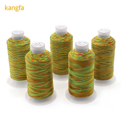 Υψηλής αντοχής 250g Polyester Bonded Thread 150D / 3 Tex45 σε πολυχρωματικό για εξατομικευμένο