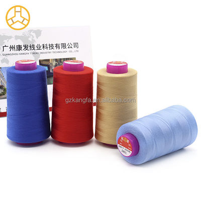 Χαμηλή MOQ 40/2 5000yds Polyester ραπτική κλωστή για μηχανική ραπτική με 100% Polyester