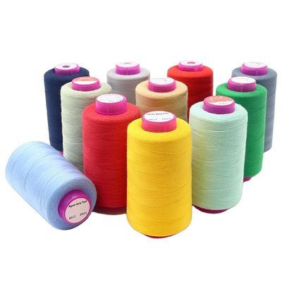 100% νήμα ράψιμο από πολυεστέρα 40/2 5000yds χρωματισμένη σπουνάρισμα για μηχανή ράψιμο