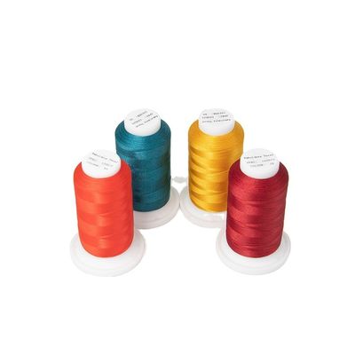 30g 1000Y Filament Πολυχρωματικό νήμα κεντήματος πολυεστέρα 120d/2 για μηχανή κεντήματος