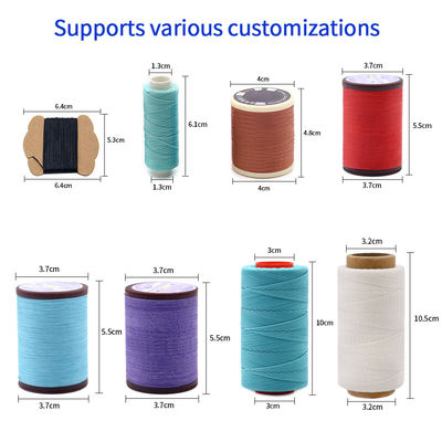 30g Ένα ρόλο στρογγυλό κηροειδές νήμα DIY χειροποίητο 0,65MM Δερμάτινο ραπτικό νήμα πολυεστέρα
