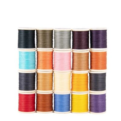 30g Ένα ρόλο στρογγυλό κηροειδές νήμα DIY χειροποίητο 0,65MM Δερμάτινο ραπτικό νήμα πολυεστέρα