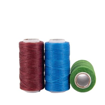 50M/Roll 0,6mm Χειροποίητο Σύρμα ράψιμο Flat Waxed νήμα για δερμάτινο χειροτεχνία παπούτσια τσάντα ζώνη