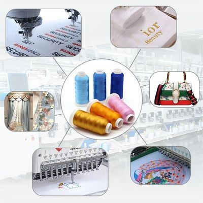 720 χρώματα 5000 Yard Filament Yarn Polyester/Viscose Embroidery Thread για βιομηχανικές χρήσεις