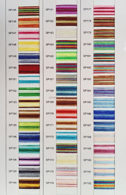 120D/2 2 Νήμα Boho Polyester Πολυδιάστατη κεντή κλωστοϋφαντουργία Νήμα 4000 Yards 96 Χρώματα