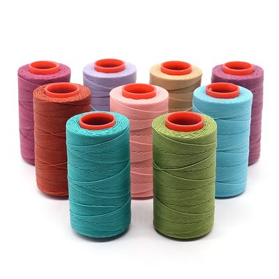 110g στρογγυλό κεραμμένο νήμα για δέρμα DIY 100 χρώματα 1.0mm ράψιμο χειροποίητο ράψιμο στυλ boho