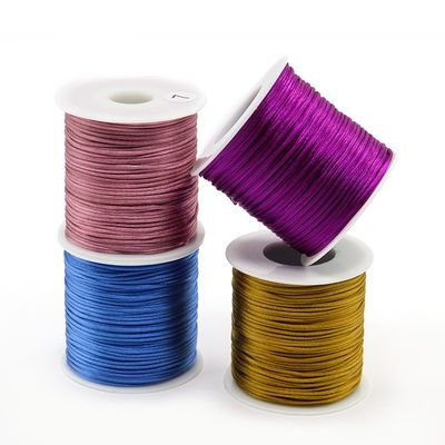 1mm 1.5mm 2mm Nylon String Cord Woven Craft String για κινεζικά εξαρτήματα Tassel Knot