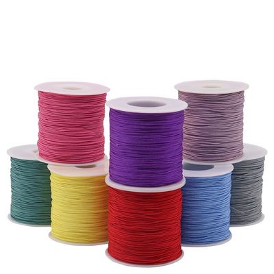 Υφασμένο κολιέ σχοινί 1mm για DIY χειροποίητο χάντρες κόκκινο σχοινί νήματα κοσμήματα νεφρίτης νήματα