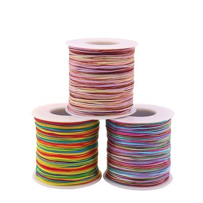 Υφασμένο κολιέ σχοινί 1mm για DIY χειροποίητο χάντρες κόκκινο σχοινί νήματα κοσμήματα νεφρίτης νήματα