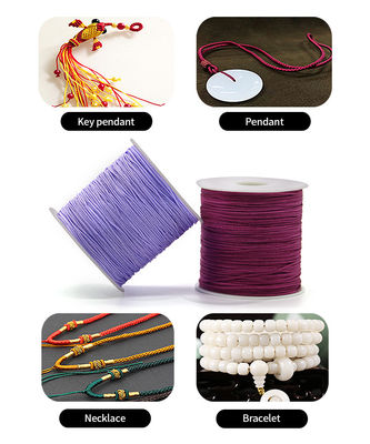 Ταϊβάν Jade Thread πλεγμένο κοσμήματα Nylon σχοινί για DIY Κινέζικος κόμπος 0,8mm 1,0mm 1,5mm
