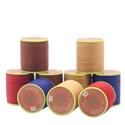 0.65mm Στρογγυλό κερί Χειροποίητο κερί υψηλής αντοχής πυρήνας ραπτικής νήματος για το δέρμα ραπτική πολυεστέρα