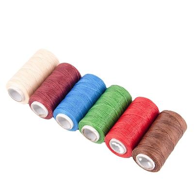 Υψηλής αντοχής 50m Polyester 210D/16 Δερμάτινο ράψιμο νήματος για δερμάτινη τσάντα πορτοφόλι