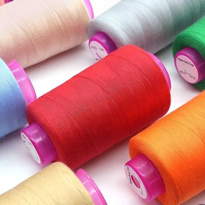 3000 Yards Black Sewing Thread 2 Pack 100% Polyester Spools για πλέξιμο και χειροποίητα προϊόντα