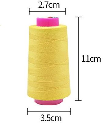 3000 Yards Black Sewing Thread 2 Pack 100% Polyester Spools για πλέξιμο και χειροποίητα προϊόντα