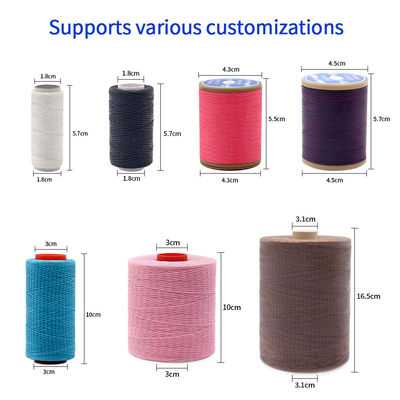 Πλέξιμο 400g 210D/16 Προαιρετικά χρώματα DIY χειροποίητο δέρμα ραφή 1mm επίπεδο κηρονομικό νήμα