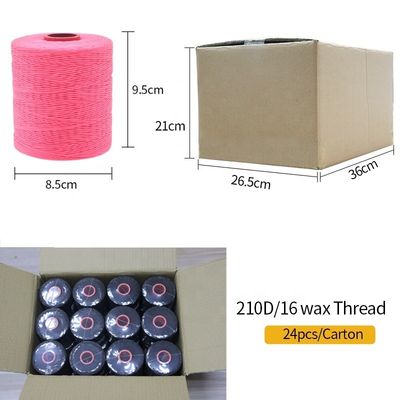 Πλέξιμο 400g 210D/16 Προαιρετικά χρώματα DIY χειροποίητο δέρμα ραφή 1mm επίπεδο κηρονομικό νήμα