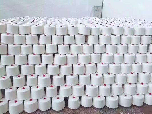 Κατασκευή Προϊόντα Υφάσματα Πολυεστέρα Spun OEM Ακατέργαστο Λευκό 60/2 με χημική αντοχή