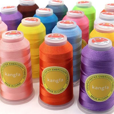 4000 Yard 120d/2 Polyester 100% Lot Stock Βιομηχανική κεντή ραπτική κλωστή για μηχανή κεντήματος