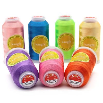 4000 Yard 120d/2 Mercerized Polyester Embroidery Thread για βιομηχανικές ραπτομηχανές